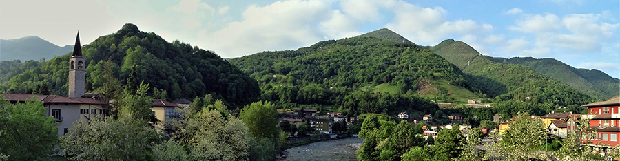 Vista panoramica dal Ponte Nuovo di Zogno